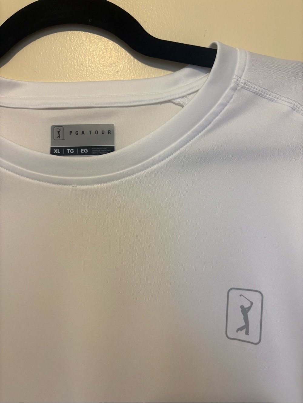 PGA Tour White Performance Short-Sleeve Crew Tee Size XL Luke New